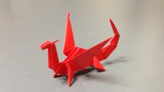 折り紙 立体 ドラゴン 折り方 作り方 How to make an origami dragon [upl. by Baum]