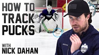 Tracking Pucks Properly  Ice Hockey Goalies  Dahan Goaltending Episode 3 [upl. by Retsof]