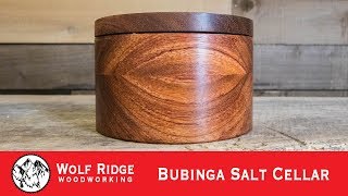 Woodturning Bubinga Salt Cellar [upl. by Andrel]