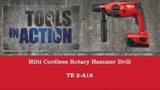 Hilti Cordless Rotary Hammer Drill TE 2A18 [upl. by Ydarg]