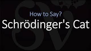 How to Pronounce Schrödingers Cat  Thought experiment in quantum mechanics Pronunciation [upl. by Nnairam]