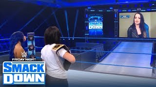 Paige returns to SmackDown to announce Bayleys WrestleMania opponents  FRIDAY NIGHT SMACKDOWN [upl. by Anana]