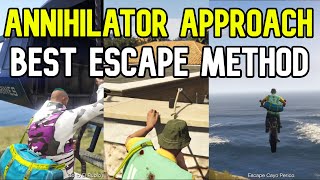 Gta 5 Cayo Perico Heist Annihilator Approach  Swimming Escape Best escape method [upl. by Eimrots423]