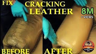 FIX CRACKING LEATHER  LEATHER REPAIR VIDEO [upl. by Keare218]