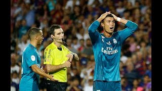 Cristiano Ronaldo GOAL amp RED Card vs Barcelona in 13 August 2017 [upl. by Acinoed]