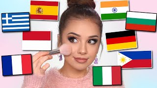 FOREIGN LANGUAGES Makeup CHALLENGE [upl. by Whitcher]