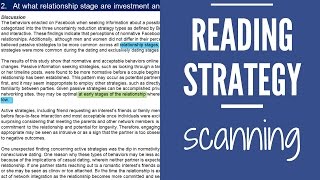 Reading Strategy Scanning [upl. by Silera]