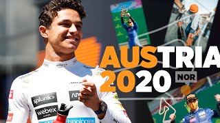 Lando Norris reacts to his debut F1 podium in Austria [upl. by Tavie]