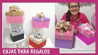 CÓMO HACER CAJAS PARA REGALO PASO A PASO Casa Carmelo [upl. by Scholem565]