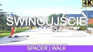 Świnoujście  Poland walking in Świnoujście  4K [upl. by Yebloc]