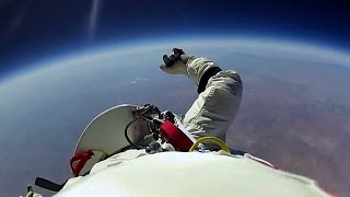 Jumping From Space  Red Bull Space Dive  BBC [upl. by Etteniotna]