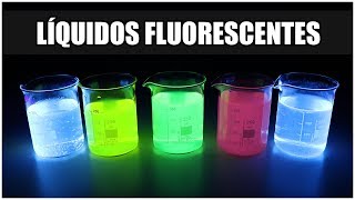 ¿Cómo hacer un Líquido Fluorescente en CASA  La Fluorescencia ultravioleta [upl. by Delainey693]