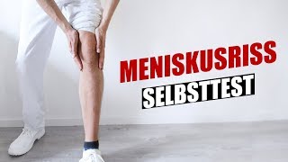 Meniskus Test  Meniskusriss Selbsttest [upl. by Airtemad140]