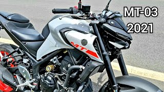 MEU TOP SPEED YAMAHA MT03 2021 [upl. by Repsag]