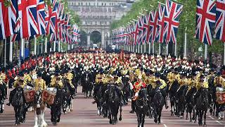 FAMOUS BRITISH MARCHES  BLACK DYKE BAND Massed Band [upl. by Nollie]