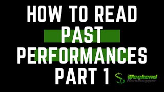 How to Read Past Performances in Horse Racing Part 1 [upl. by Eleynad609]