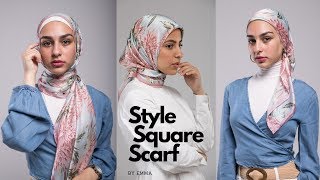 Hijab Tutorial 101 Easy Quick amp Simple Styles using a Square Scarf [upl. by Ahsitra]