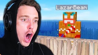 Fighting The LAZARBEAM BOSS in Minecraft [upl. by Peonir]