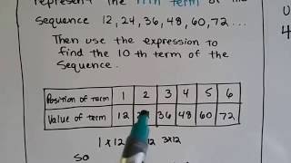 Grade 6 Math 107 Patterns and Sequences [upl. by Dutchman]