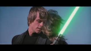 Luke Skywalker all fights scenes Star Wars [upl. by Leanora105]