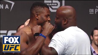 Derrick Lewis vs Francis Ngannou  WEIGHINS  UFC 226 [upl. by Shaper]