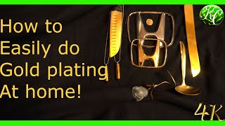 Gold Plating At Home Easy [upl. by Htyderem964]