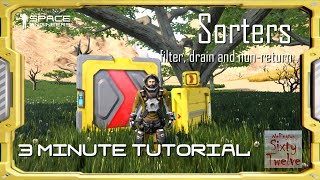 Sorters  Space Engineers 3 Minute Tutorial [upl. by Lilyan]