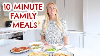 10 MINUTE FAMILY MEALS THAT YOULL LOVE 😋 5 FAST DINNER IDEAS  Emily Norris [upl. by Letta]