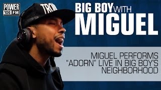 Miguel performs Adorn LIVE instudio at POWER 106 [upl. by Fleck]