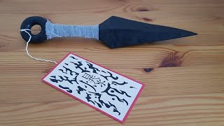 Make a KUNAI in WOOD – NARUTO [upl. by Siduhey]