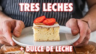 Easy Tres Leches Cake Completely From Scratch [upl. by Novehs7]