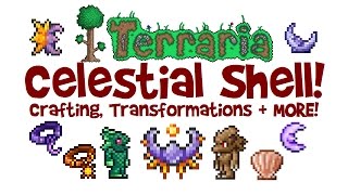 How to get Celestial Stone amp Shell in Terraria Moon amp Sun Stone Moon Charm amp Neptunes Shell [upl. by Hadeehuat]