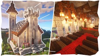 Minecraft Medieval Church  Build Tutorial [upl. by Sigfried]