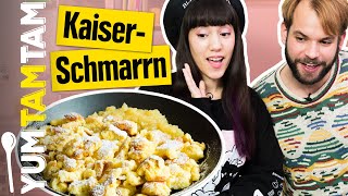 Einfacher Kaiserschmarrn  Mit Apfelmus  yumtamtam [upl. by Mathews87]