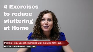 4 exercises to reduce stuttering at home [upl. by Bev]