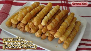 TEQUEÑOS VENEZOLANOS DEDITOS DE QUESO deliciosos [upl. by Ajnot]