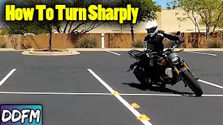 How To Turn ANY Motorcycle At A Slow Speed Tight Turn From A Stop [upl. by Aretak]