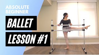 Absolute Beginner Ballet Class 1  Online Ballet Lesson [upl. by Clea779]