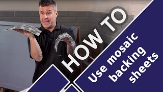 How to Cut Install and Lay Mosaic Tiles Using Backer Sheets  Tiling Tutorial feat Craig Phillips [upl. by Fowler]