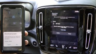 Volvo XC40 20192022 How To Connect Smartphone Using Bluetooth [upl. by Northey]