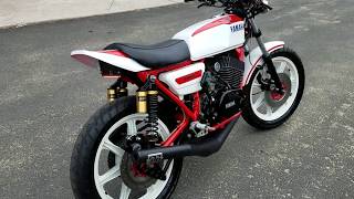 1976 Yamaha rd400 full on Cafe Racer with DG pipes [upl. by Nahem]