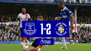 EVERTON 12 LUTON TOWN  Premier League highlights [upl. by Miharbi17]