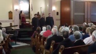 The three Welsh Tenors sing Cwm Rhondda in Delta PA [upl. by Eremahs]