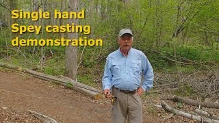 Basics of Spey Casting  Single Hand Spey Demonstration [upl. by Eitsyrk748]