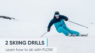 2 Skiing Drills To Help IMPROVE YOUR TECHNIQUE [upl. by Braun]