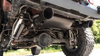 Jeep Wrangler JK Dual Outlet Performance Exhaust by Rough Country [upl. by Comfort122]