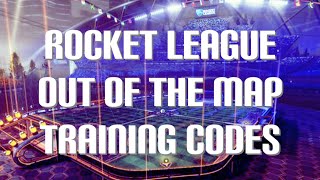 Rocket League  ALL Out of the Map Training Codes amp Glitched Maps 2024 [upl. by Akinahc]