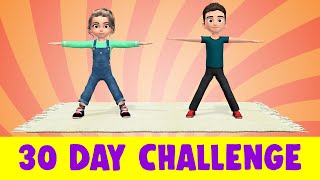 Kids Workout 30 Day Challenge Weight Loss [upl. by Apurk]