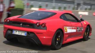 Ferrari 430 Scuderia INSANE Sound  Straight Pipes [upl. by Pantin]