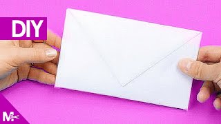 ► Como hacer un SOBRE CARTA de Papel en 5 MINUTOS 💌 [upl. by Enajyram449]